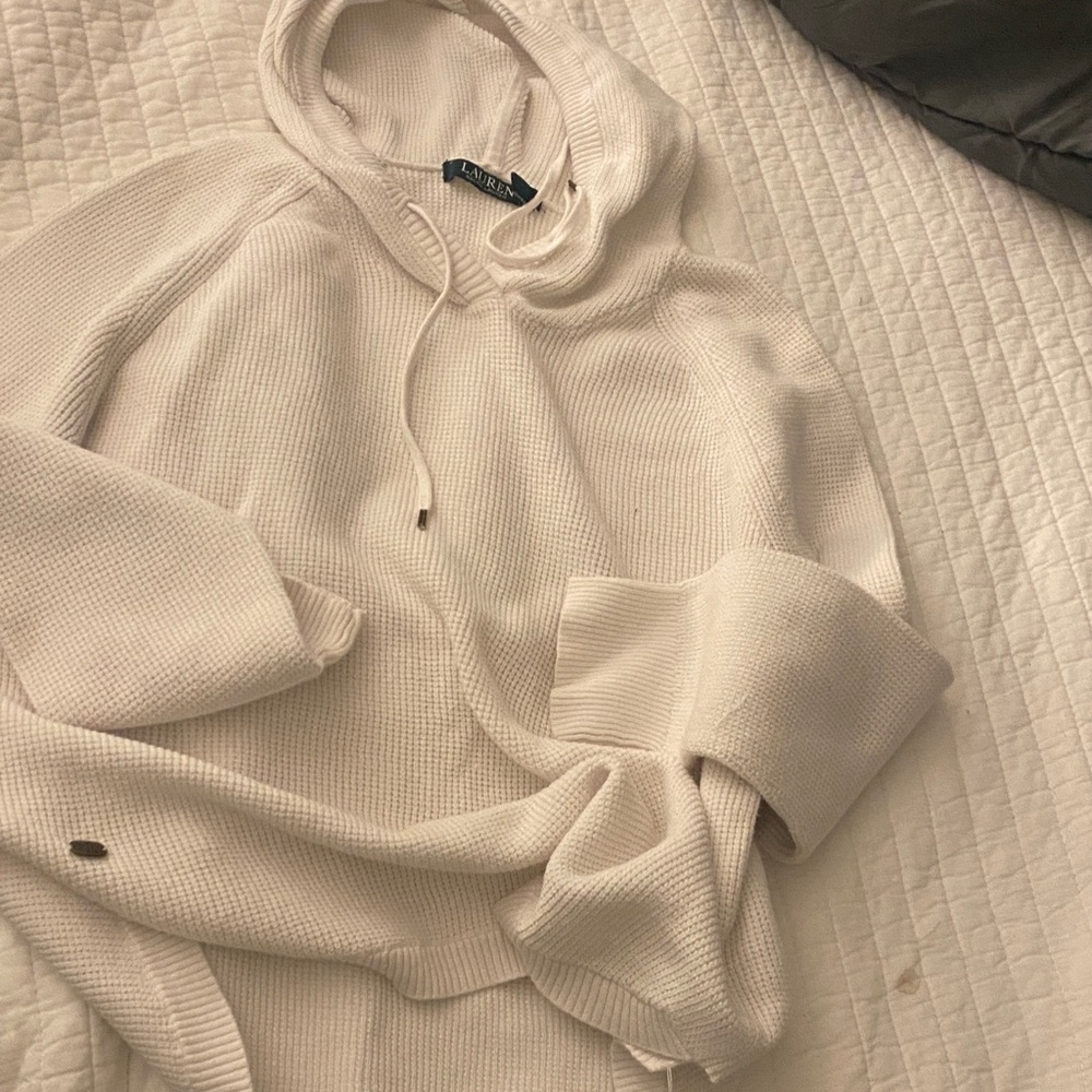 Ralph Lauren Cream Hooded Sweater
